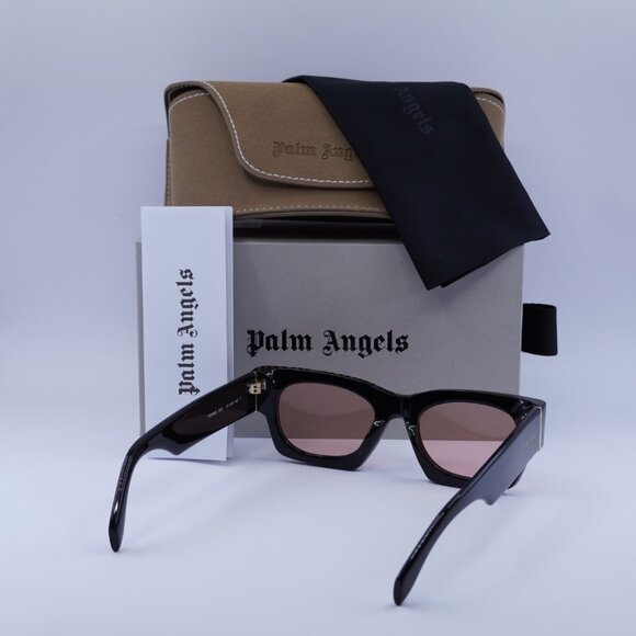 Palm Angels PERI089 BODIE 1021 Square Sunglasses - Black/Cameo - Picture 9 of 9